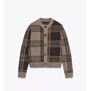 Zara Brown and Black Plaid Sweater